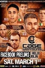 Watch Cage Warriors 65 Facebook prelims 0123movies